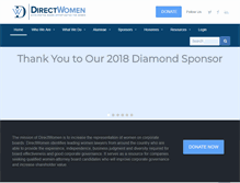 Tablet Screenshot of directwomen.org